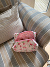 Honey small toiletry bag – Pink with strawberries