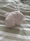 Honey small toiletry bag with polka dots – White/red