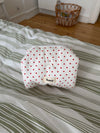 Honey small toiletry bag with polka dots – White/red