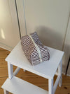 Honey large toiletry bag with stripes - Beige/brown