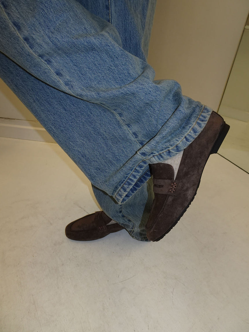 Watson loafers in suede - Dark brown