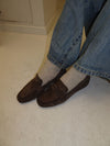Watson loafers in suede - Dark brown