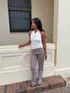 Adelita low waisted suit pants - Taupe