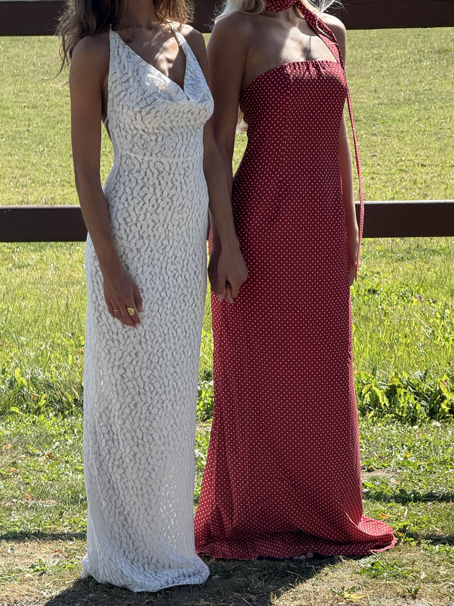 Sesia maxi lace dress - White