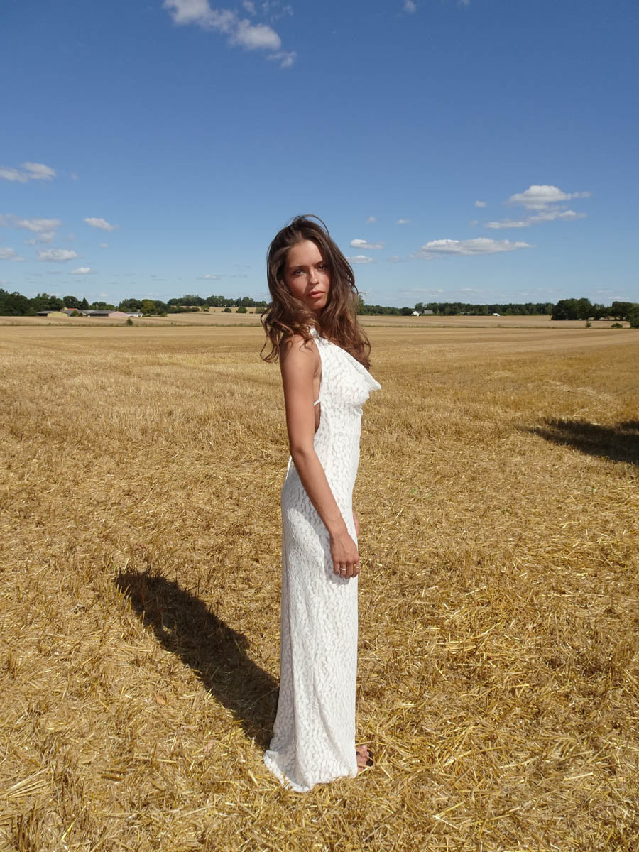 Sesia maxi lace dress - White