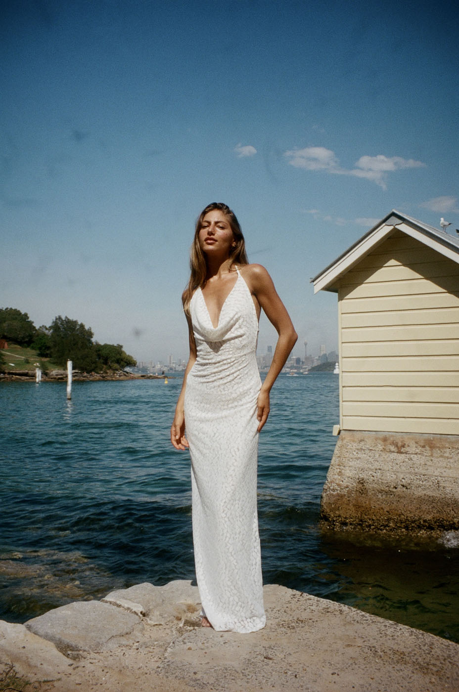 Sesia maxi lace dress - White