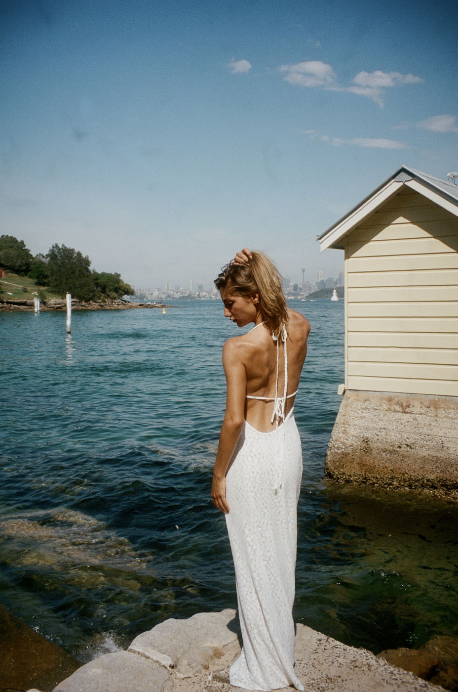 Sesia maxi lace dress - White