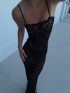 Marcy maxi lace dress - Black