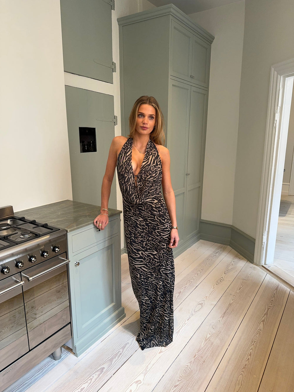 Columbine maxi dress - Animal print