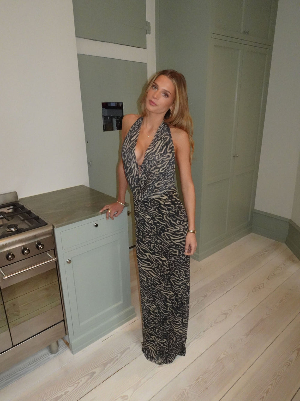 Columbine maxi dress - Animal print