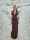 Favo maxi dress - Brown