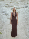 Favo maxi dress - Brown