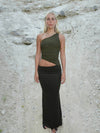 Melina maxi dress - Dark green