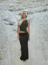 Melina maxi dress - Dark green