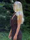 Lilli maxi dress with polka dots - Black