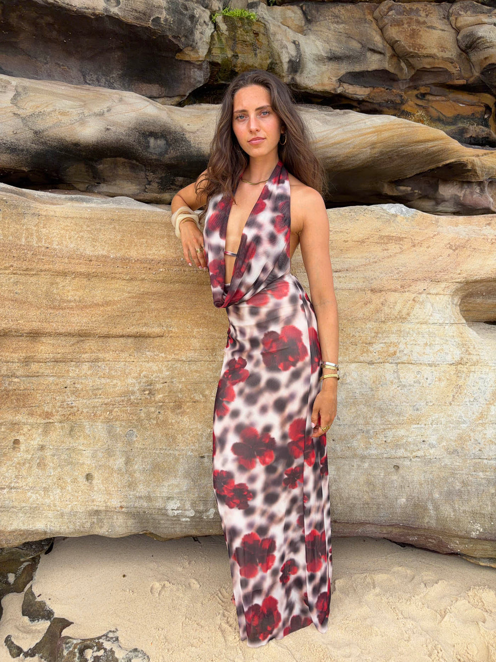 red and white leopard print dress WOMEN'S SLIM FIT LEOPARD PRINT MINI DRESS- WHITE MISCHUN