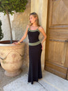 Vilde maxi dress - Black/green