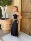 Vilde maxi dress - Black/green