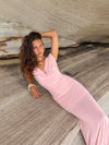 Flora maxi dress - Dusty rose