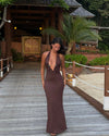 Favo maxi dress - Brown