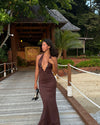 Favo maxi dress - Brown