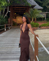 Favo maxi dress - Brown