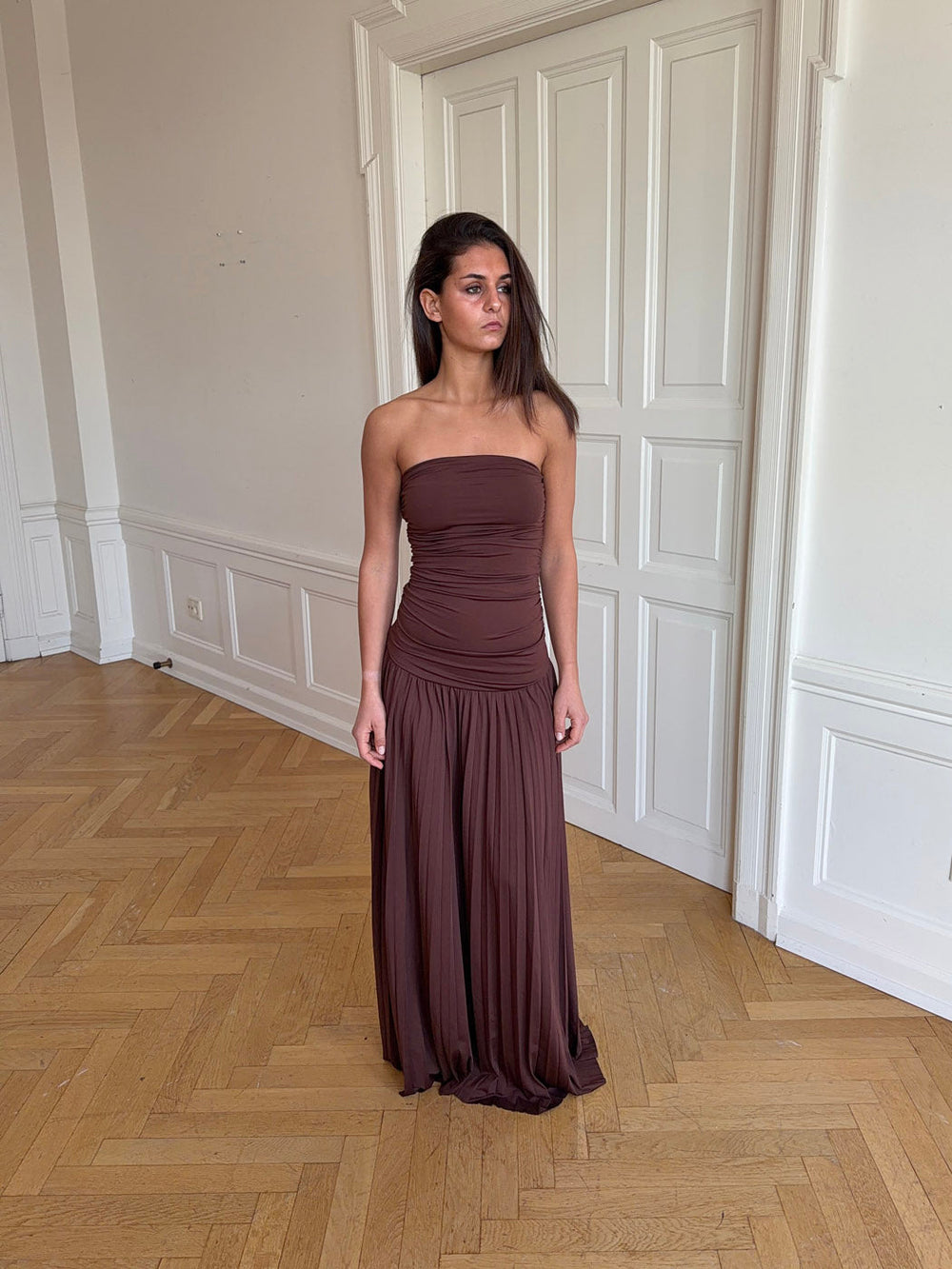 Totem maxi dress - Brown