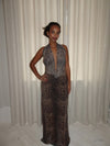 Columbine maxi dress - leopard