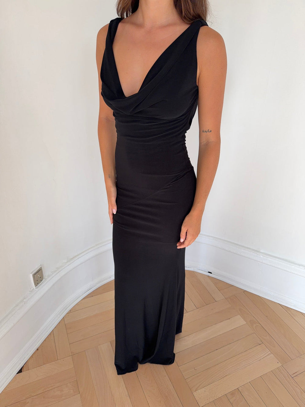 Flora maxi dress - Black