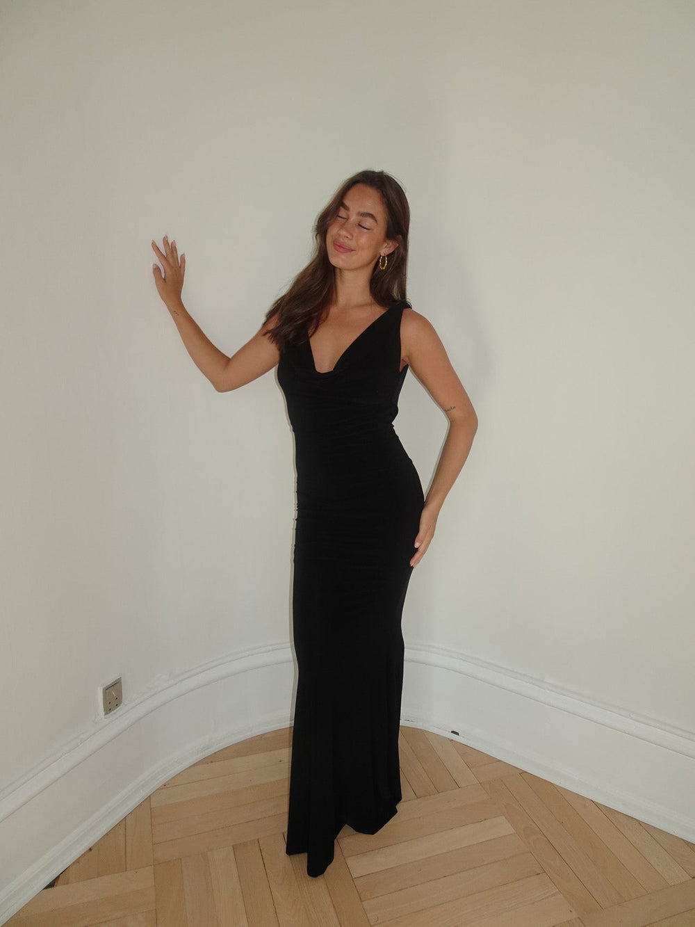 Flora maxi dress - Black