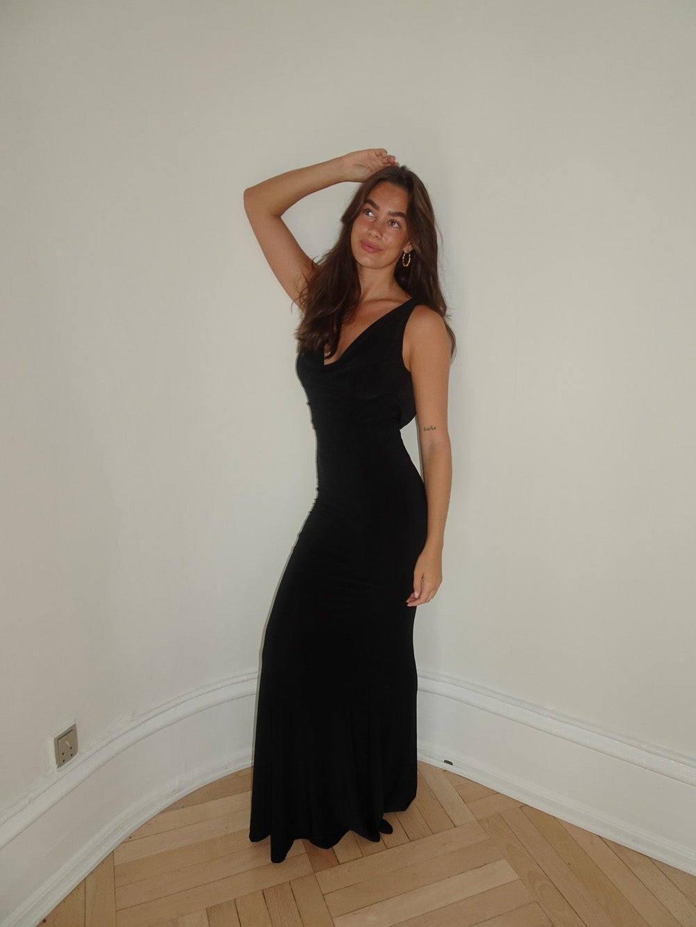 Flora maxi dress - Black