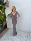 Flora maxi dress - Taupe