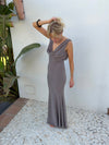 Flora maxi dress - Taupe