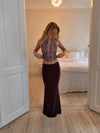 Chifona maxi skirt - Brown