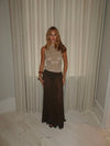 Chilalona maxi skirt - Brown