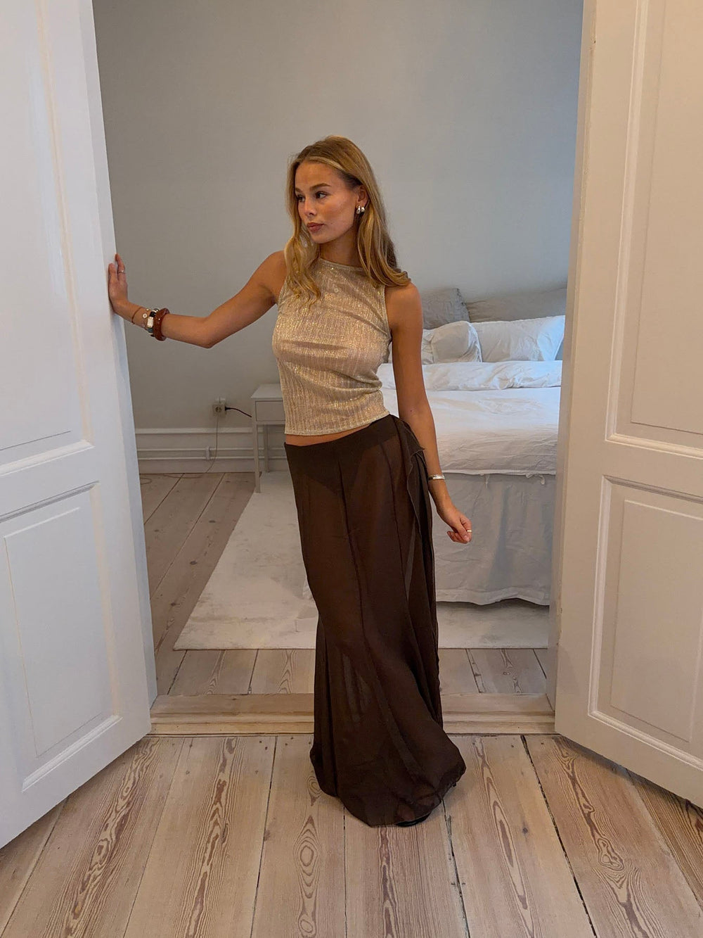Chilalona maxi skirt - Brown