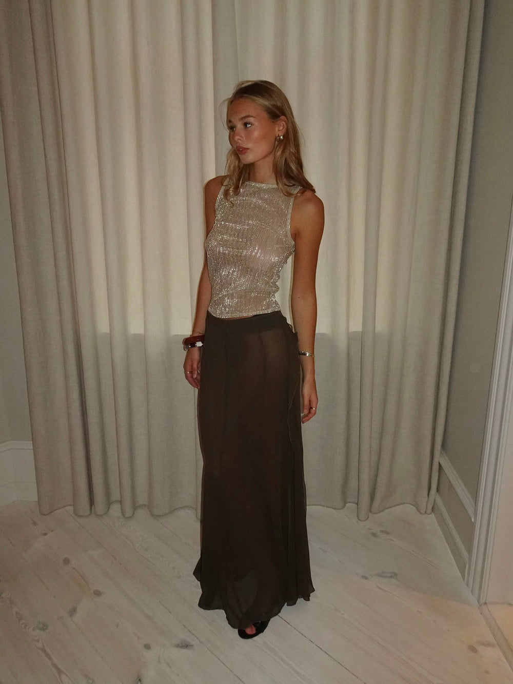 Chilalona maxi skirt - Brown