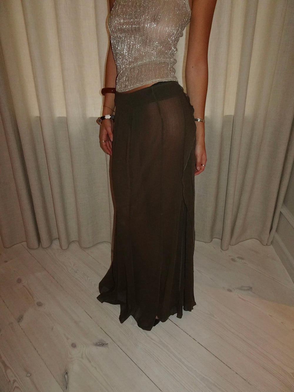 Chilalona maxi skirt - Brown