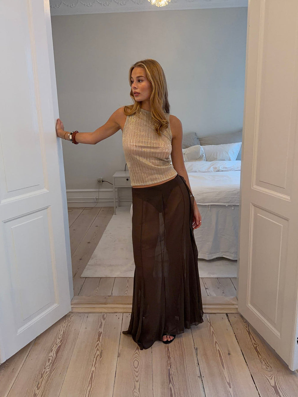 Chilalona maxi skirt - Brown