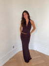 Chifona maxi skirt - Brown