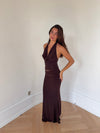 Chifona maxi skirt - Brown
