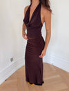 Chifona maxi skirt - Brown