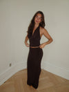 Chifona maxi skirt - Brown