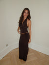 Chifona maxi skirt - Brown