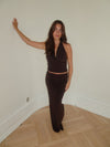 Chifona maxi skirt - Brown