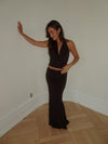 Chifona maxi skirt - Brown