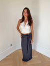 Stella maxi skirt with ties - Dark grey