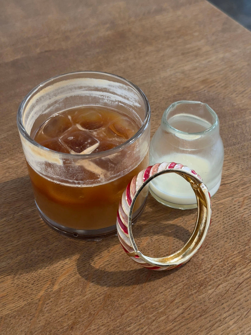 Eivora bracelet with stripes – Pink/light pink/white