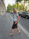 Una midi skirt - Brown