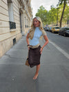 Una midi skirt - Brown
